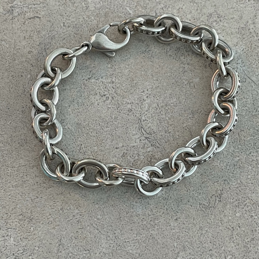 James Avery Beaded Link Bracelet 7”